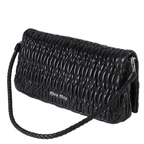 miu miu clutch black|handbags and clutches.